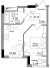 Однокімнатна - ArtVille $ 40 651 Площа: 33,43 m²