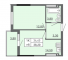 Однокімнатна - Акварель 3 $ 30 560 Площа: 38,2 m²