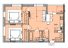 Двокімнатна - Акварель 10 $ 47 538 Площа: 64,24 m²